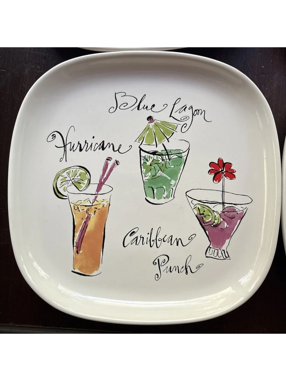 ROSANA MARTINI PLATE SET OF FOUR - ADORABLE 7.5”x 7.5”
